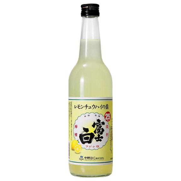 Nakano lemon chu-hai concentrate 600ml bottle